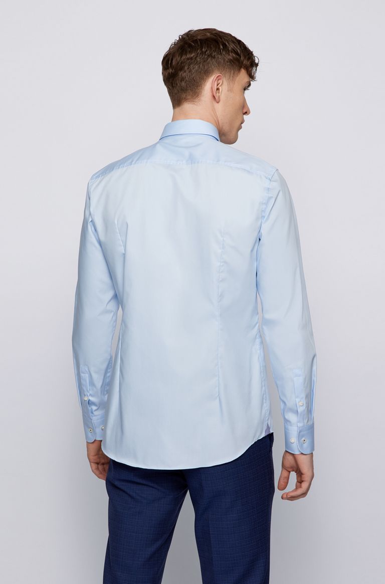 BOSS Jesse Shirt in Sky Blue Model Back