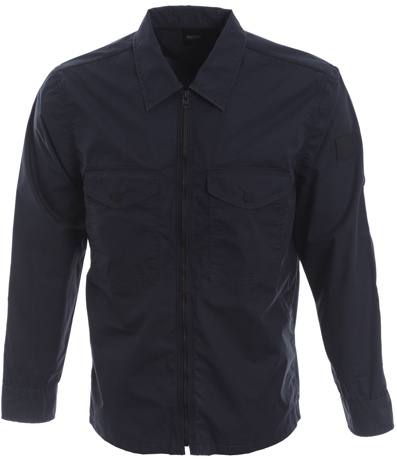 BOSS Lovel-Zip_7 Overshirt in Navy