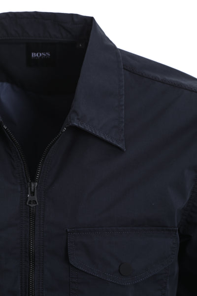 BOSS Lovel-Zip_7 Overshirt in Navy