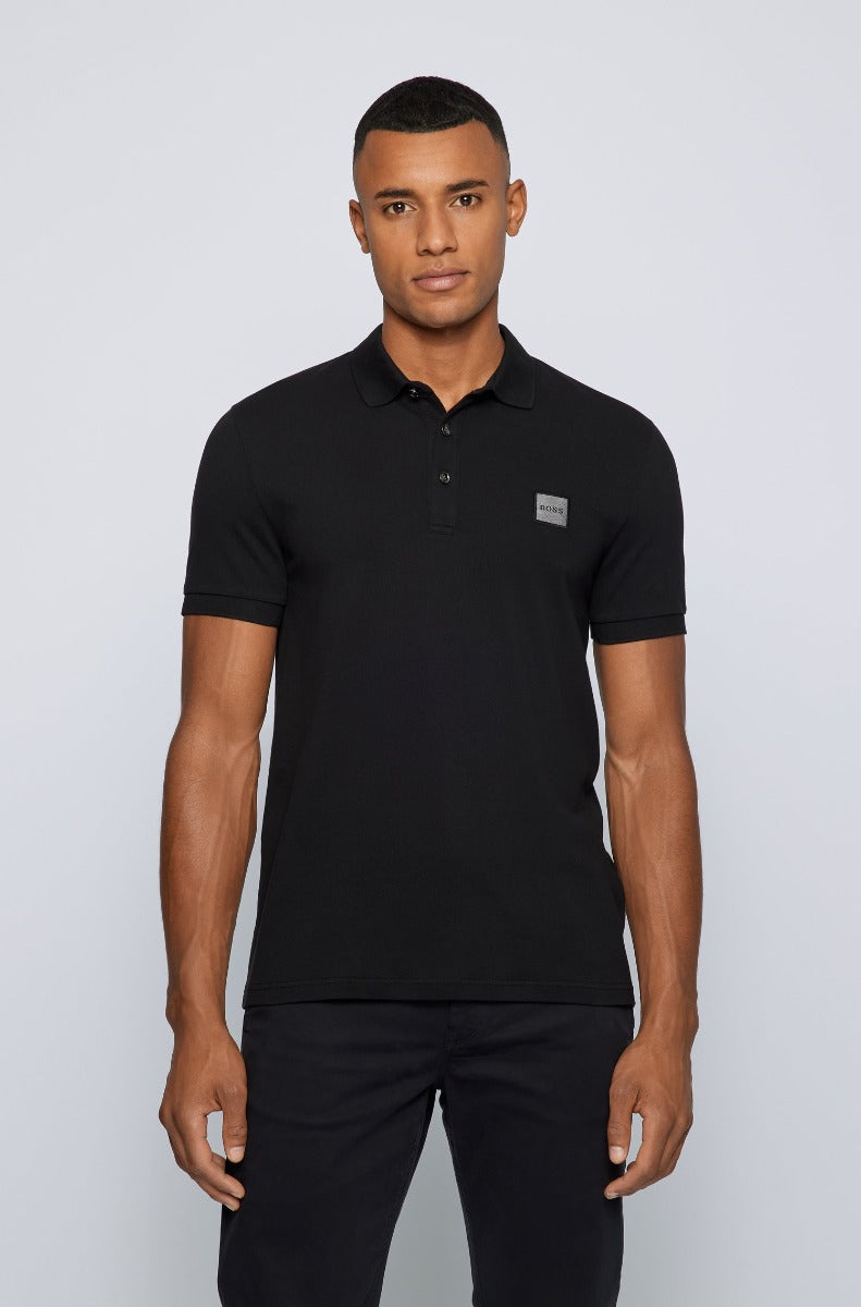 BOSS Passenger 1 Polo Shirt in Black Model 1