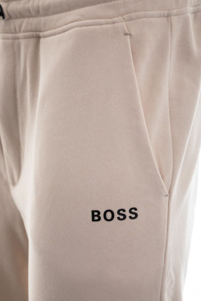 BOSS Skeevo 1 Sweat Pant in Open White Logo