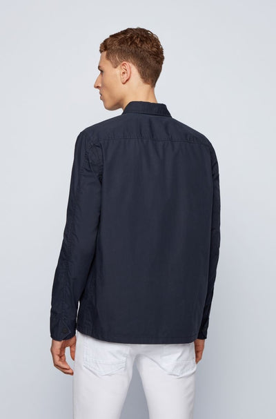 BOSS Lovel-Zip_7 Overshirt in Navy