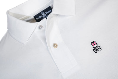 Psycho Bunny Classic Polo Shirt in White