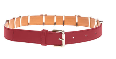 Valentino Bags Emma Winter Ladies Belt in Red Fastened